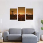 3 Cross Stretched Split Canvas Print