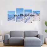4 Parallels Stretched Split Canvas Print