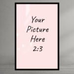 show standard framed picture