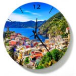Village Vernazza In Cinque Terre | Wall Clock