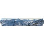 Acrylic Snowboard Print Of The Alps | From IceQ restaurant