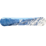 Acrylic Snowboard Print Of An Alpine Landscape
