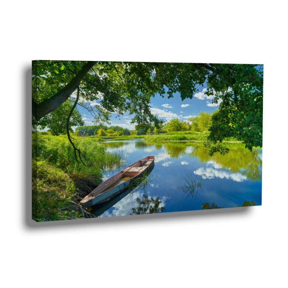 Green Space With River boat in Poland - Image 2