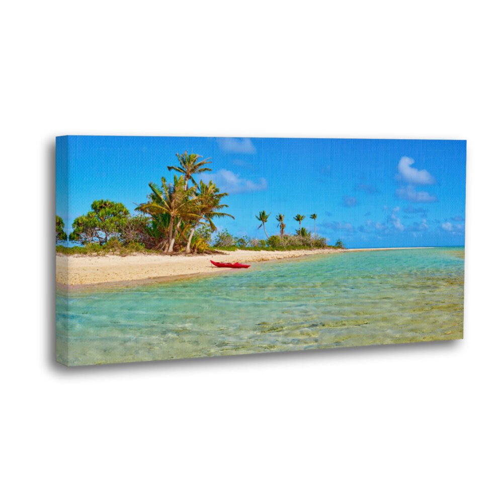 Tropical canvas wall art - Kayak - on canvas