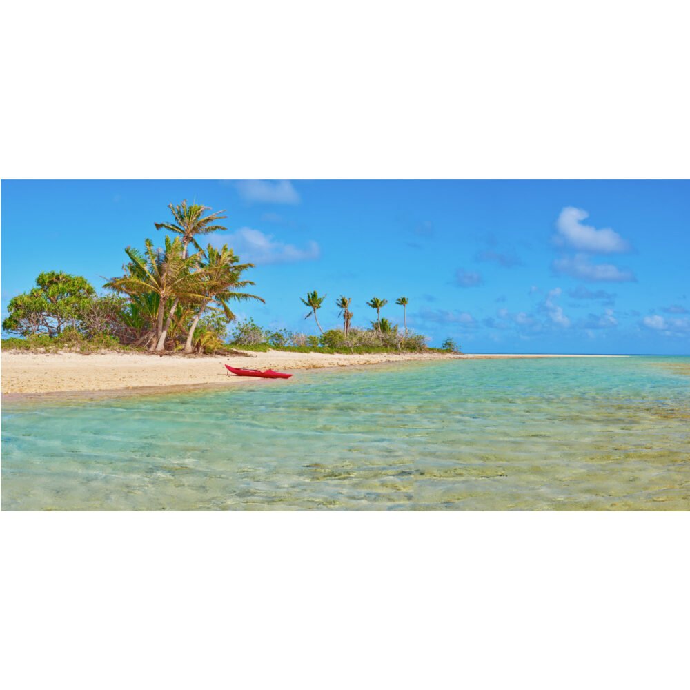 Tropical canvas wall art - Kayak