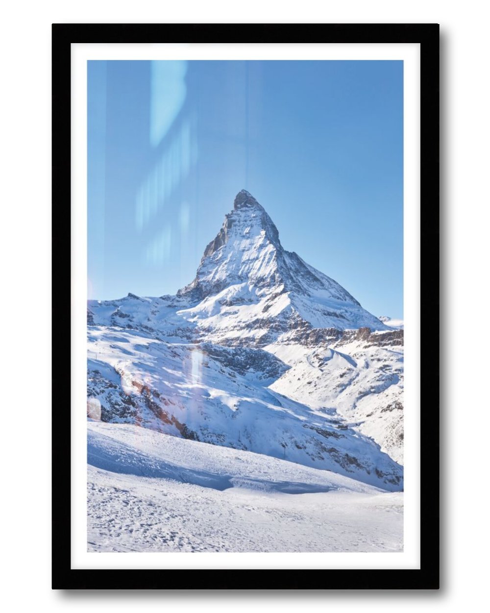 Large Photo Print With Border of the matterhorn in swtzerland
