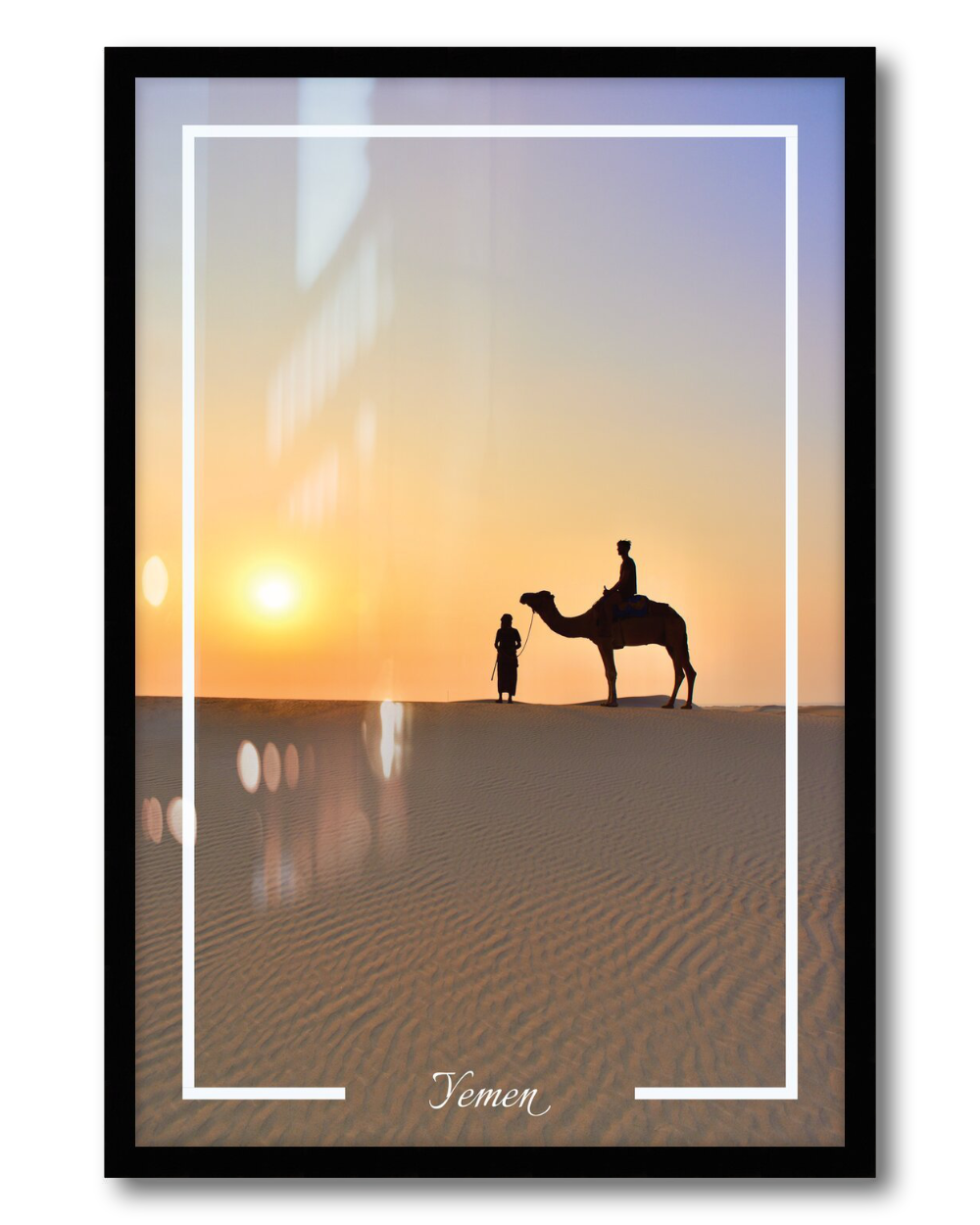 framed poster with a chamel from Socotra Island in Yemen