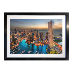 Dubai panel Black 24x16 - printmyjourney.com - Montreal, Canada