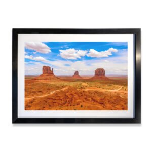 Monument Valley panel black 24x16 - printmyjourney.com - Montreal