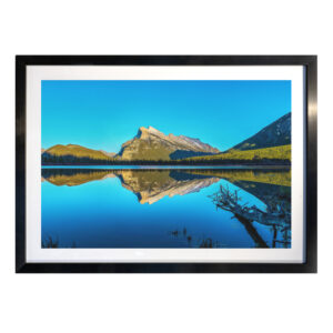 Vermilion Lake Panel Black 30x20 - printmyjourney.com - Montreal, Canada