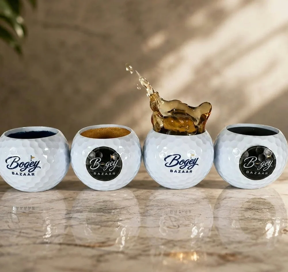 Custom printed 4-Shot Glass Set | Handmade, one glass at a time